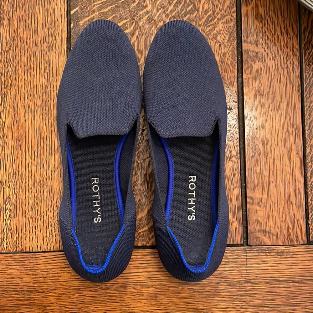 Rothy's Women's Navy The Loafer Size 9.5 worn 1x!